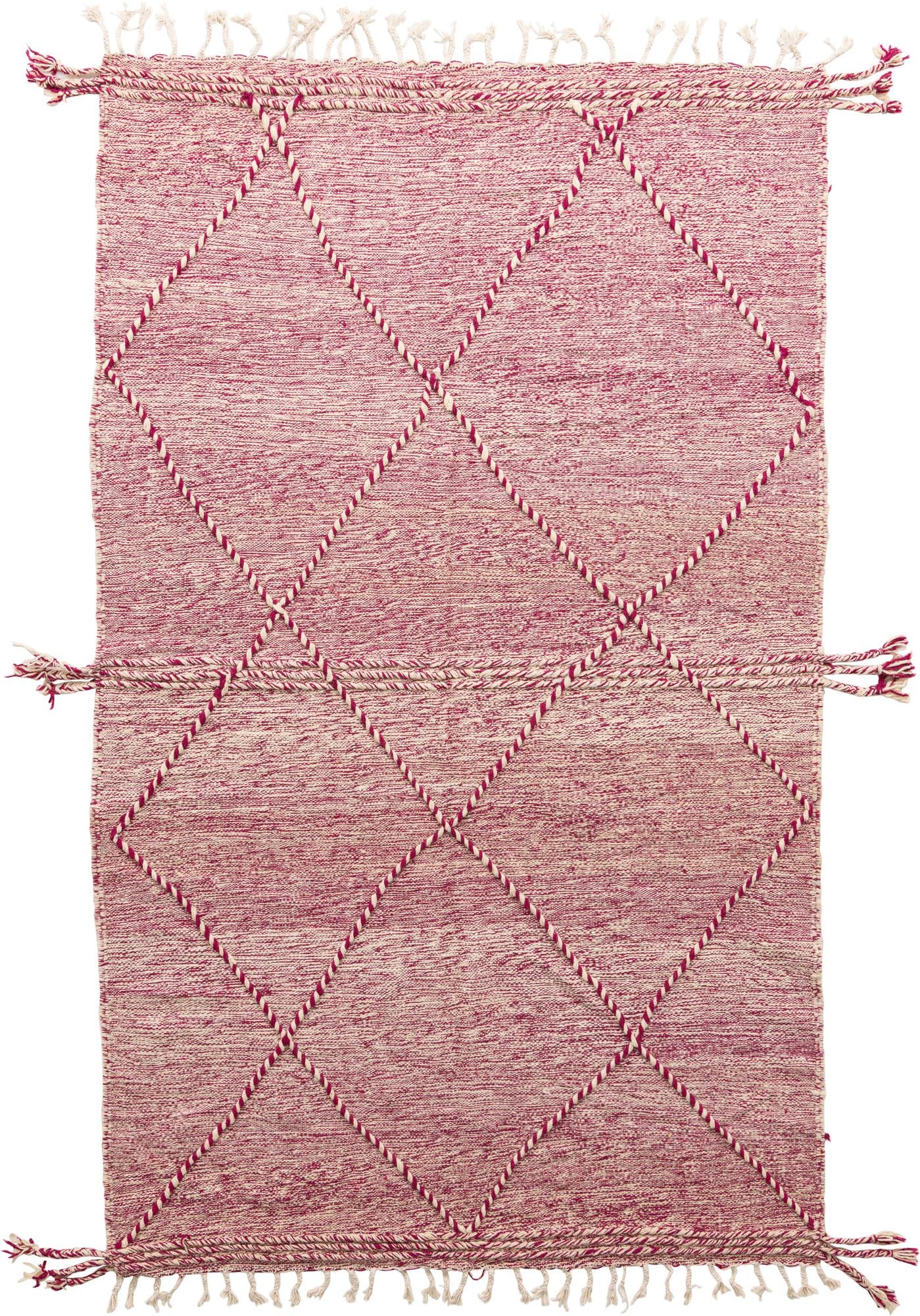 6' 2 x 10' Hand Knotted Moroccan Wool Rug