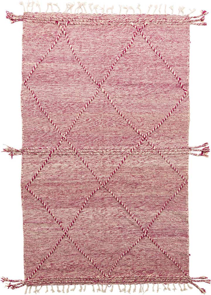 6' 2 x 10' Hand Knotted Moroccan Wool Rug