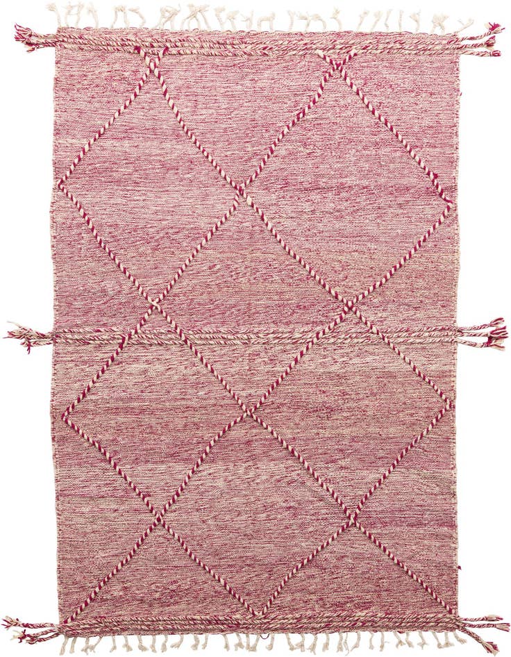Detail image of 6' 2 x 10' Hand Knotted Moroccan Wool Rug