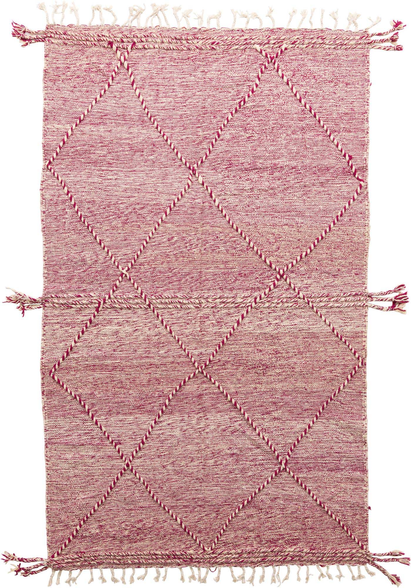 6' 2 x 10' Hand Knotted Moroccan Wool Rug