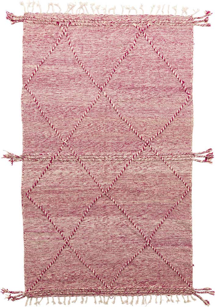 6' 2 x 10' Hand Knotted Moroccan Wool Rug