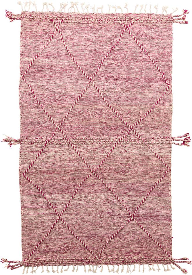 Detail image of 6' 2 x 10' Hand Knotted Moroccan Wool Rug