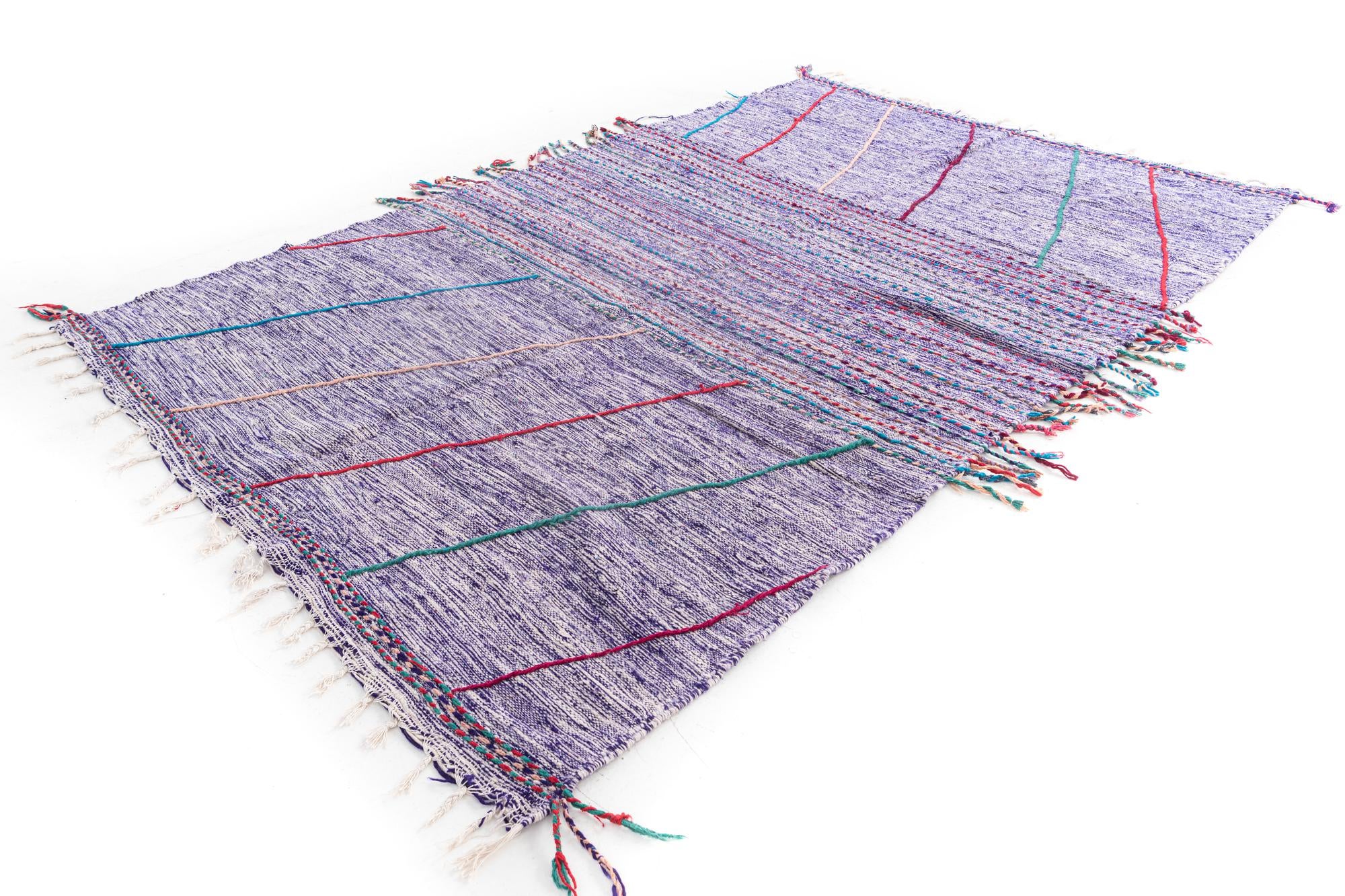 6' 4 x 10' Hand Knotted Moroccan Wool Rug