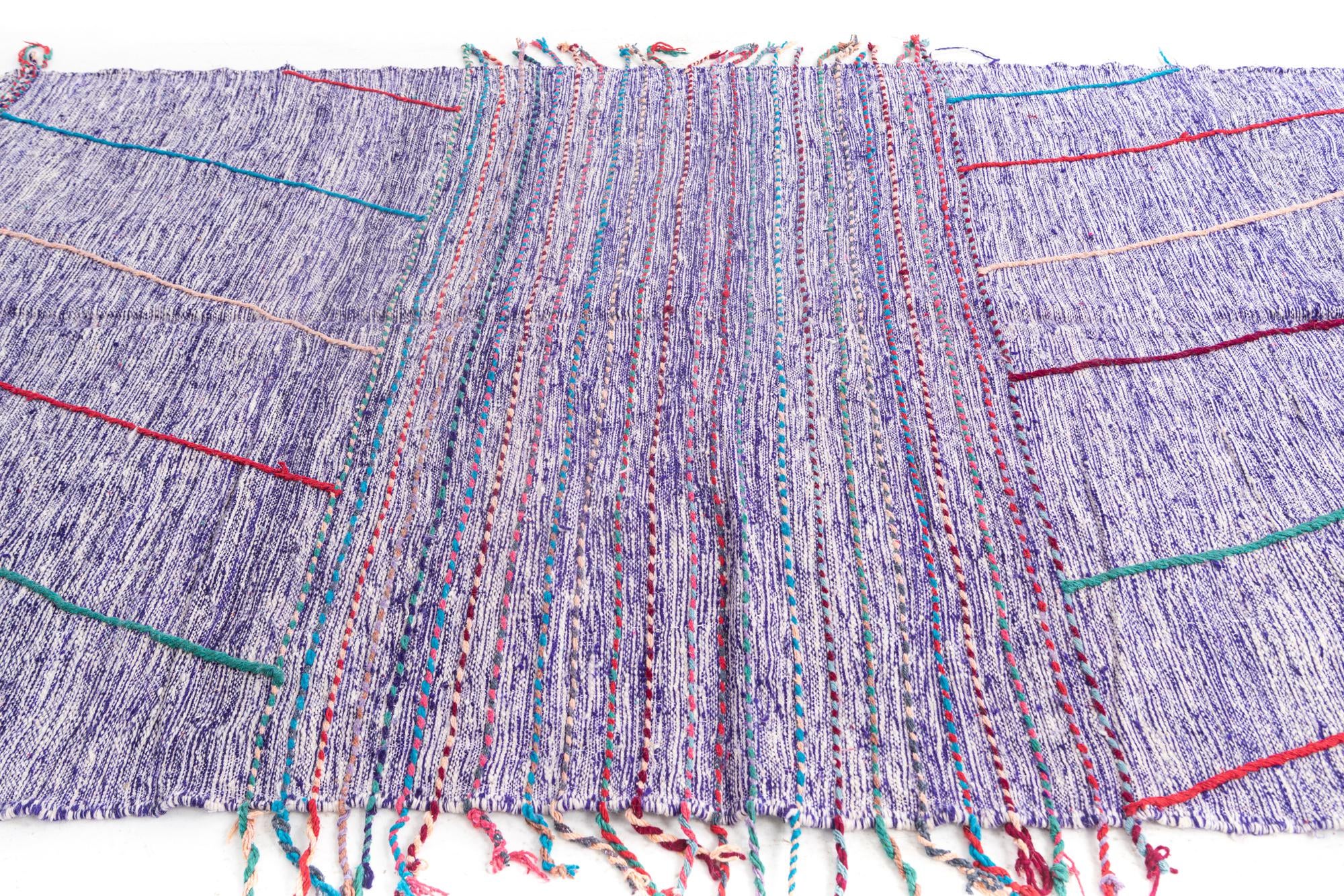 6' 4 x 10' Hand Knotted Moroccan Wool Rug