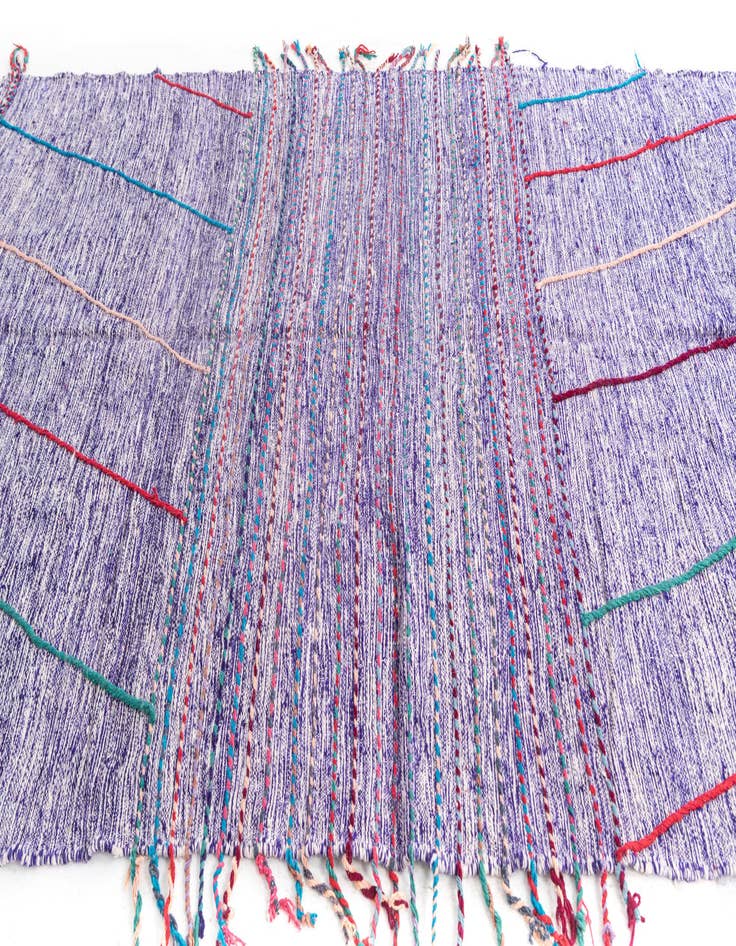 Detail image of 6' 4 x 10'  Hand Knotted Moroccan Wool Rug