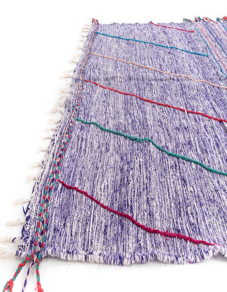 Detail image of 6' 4 x 10'  Hand Knotted Moroccan Wool Rug