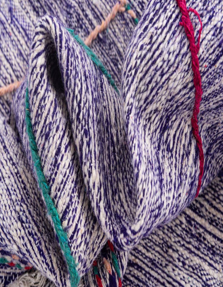 Detail image of 6' 4 x 10'  Hand Knotted Moroccan Wool Rug