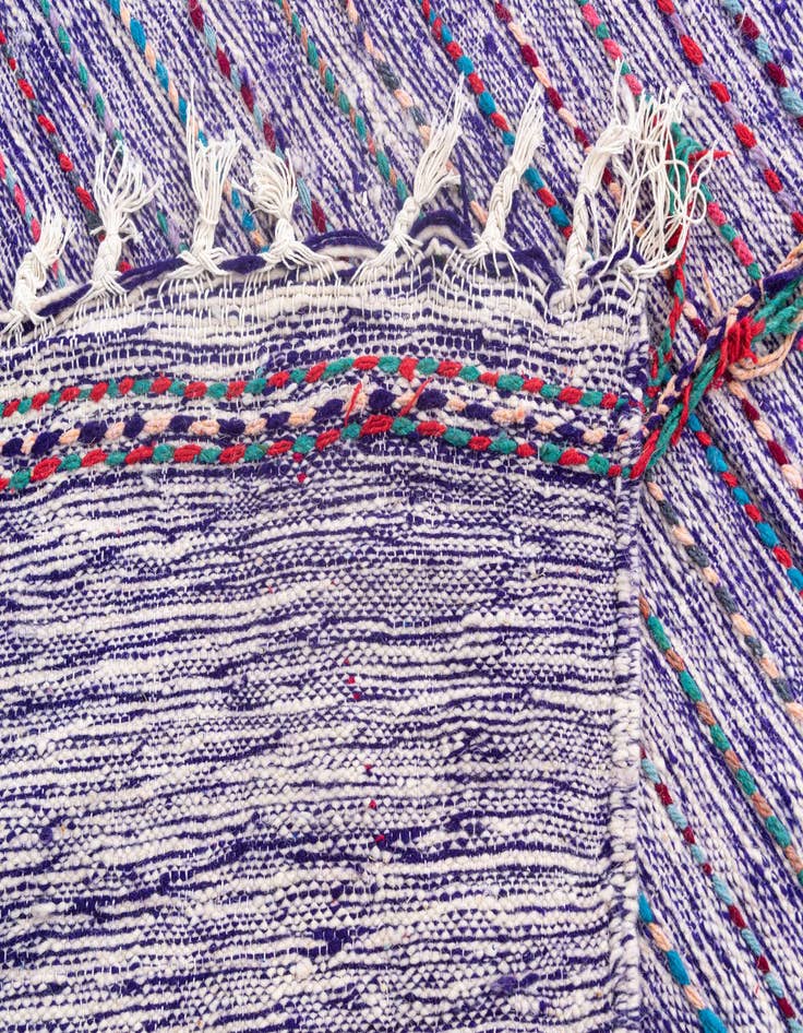 Detail image of 6' 4 x 10'  Hand Knotted Moroccan Wool Rug