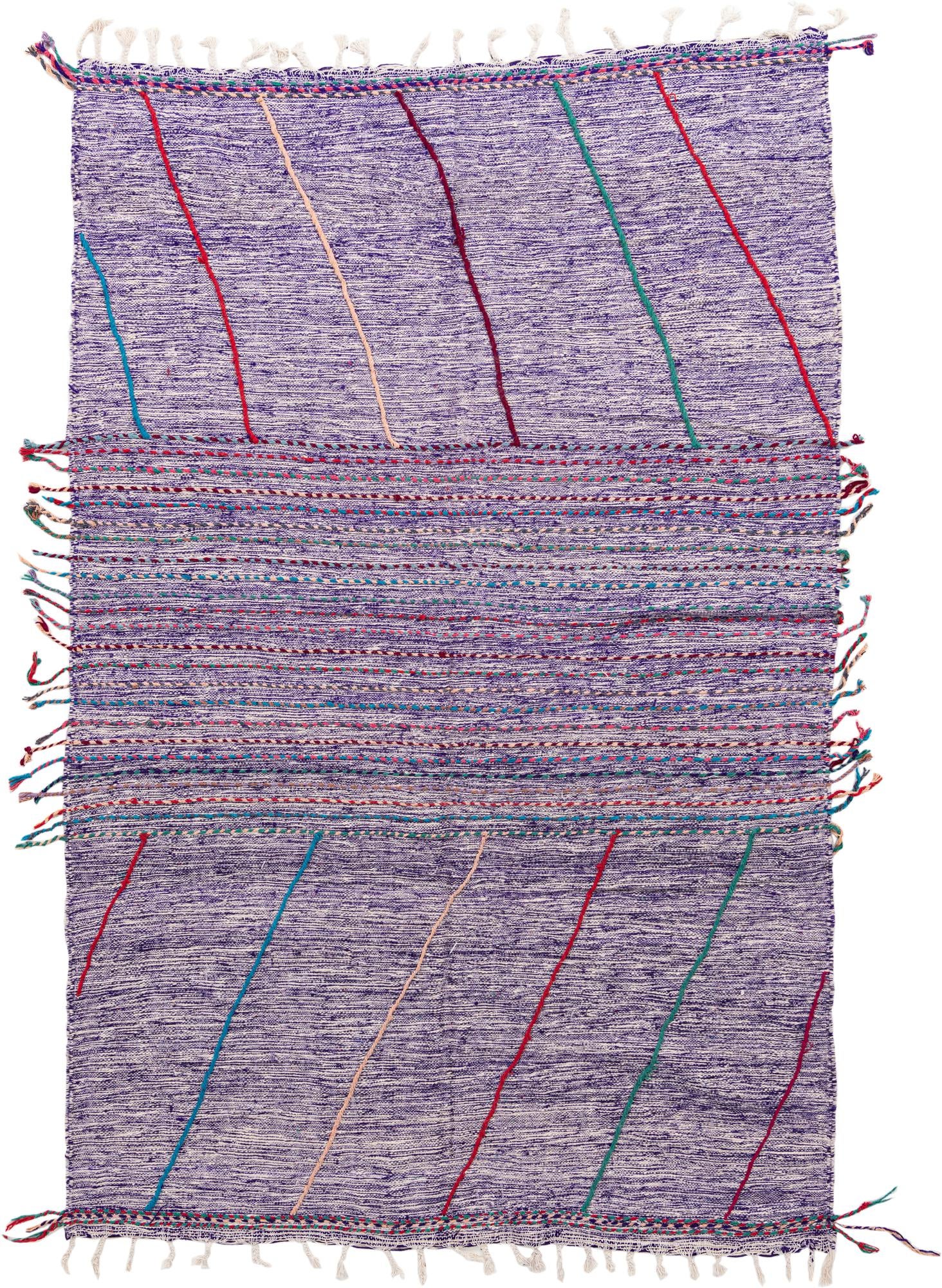 6' 4 x 10' Hand Knotted Moroccan Wool Rug