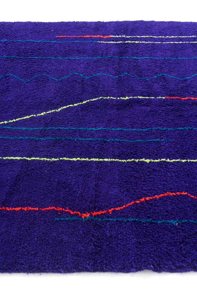 6' 8 x 9' 4 Hand Knotted Moroccan Wool Rug