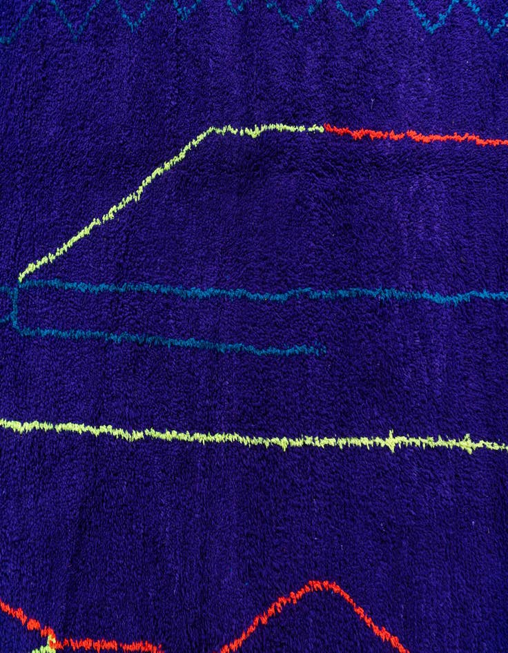 Detail image of 6' 8 x 9' 4  Hand Knotted Moroccan Wool Rug