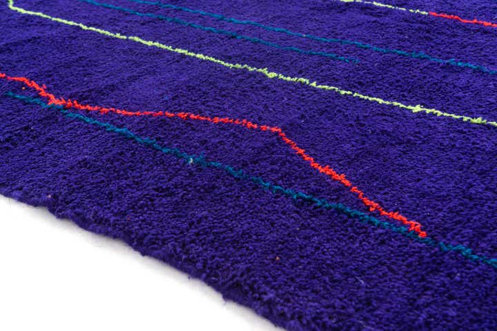 6' 8 x 9' 4 Hand Knotted Moroccan Wool Rug