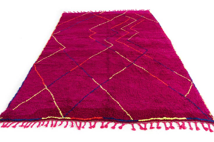 Detail image of 205cm x 295cm Hand Knotted Moroccan Wool Rug