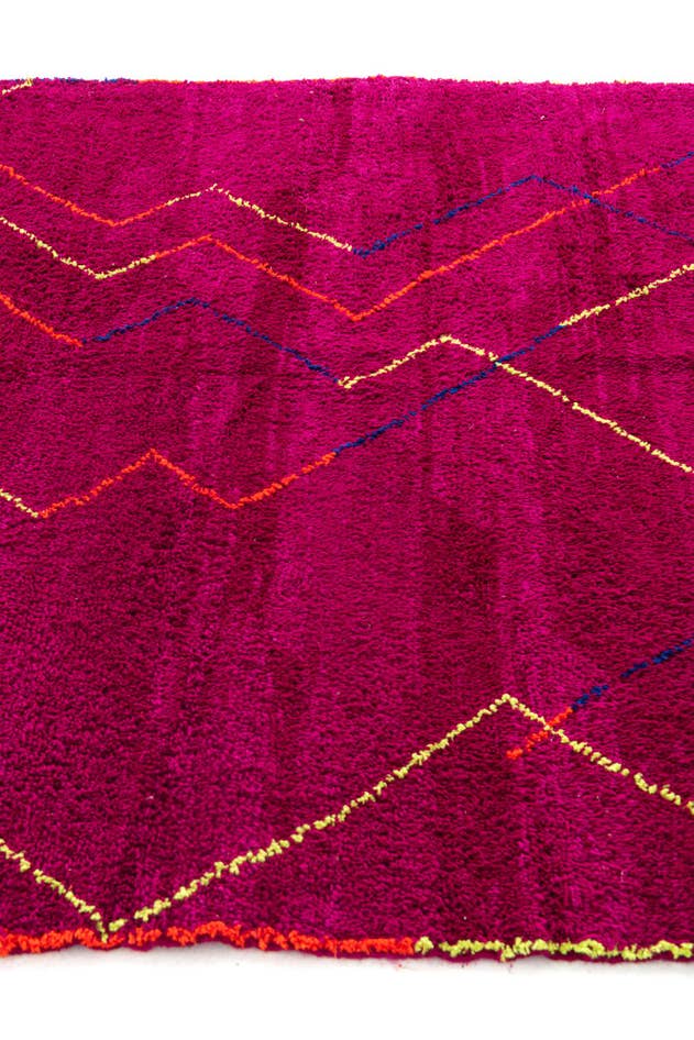 Detail image of 205cm x 295cm Hand Knotted Moroccan Wool Rug