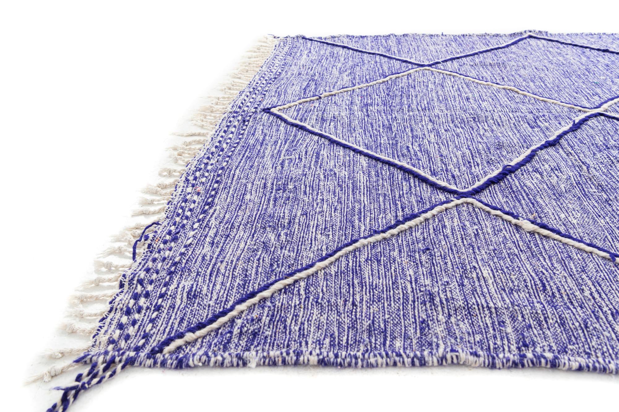 6' 3 x 10' Hand Knotted Moroccan Wool Rug