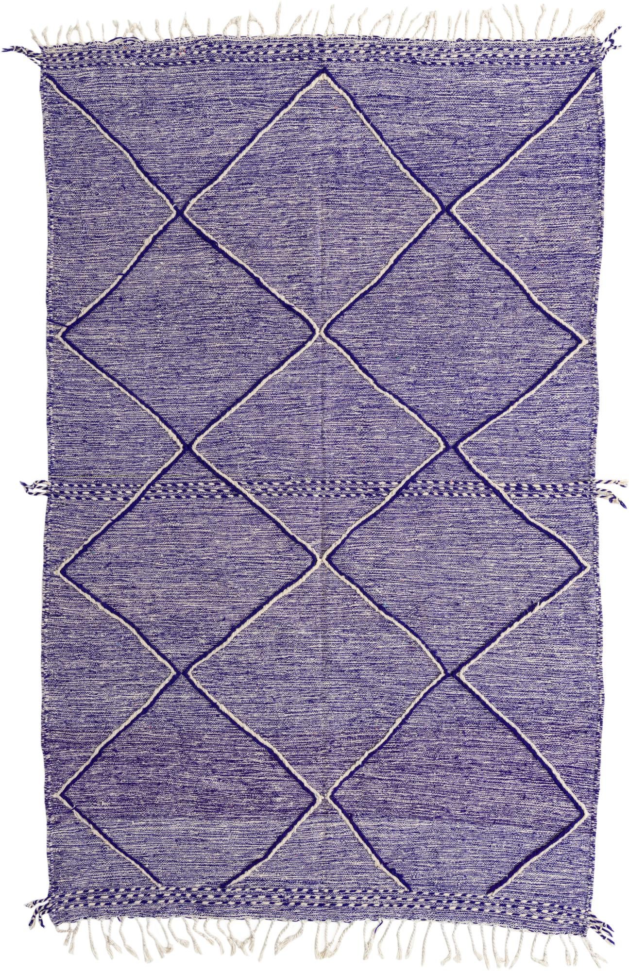 6' 3 x 10' Hand Knotted Moroccan Wool Rug