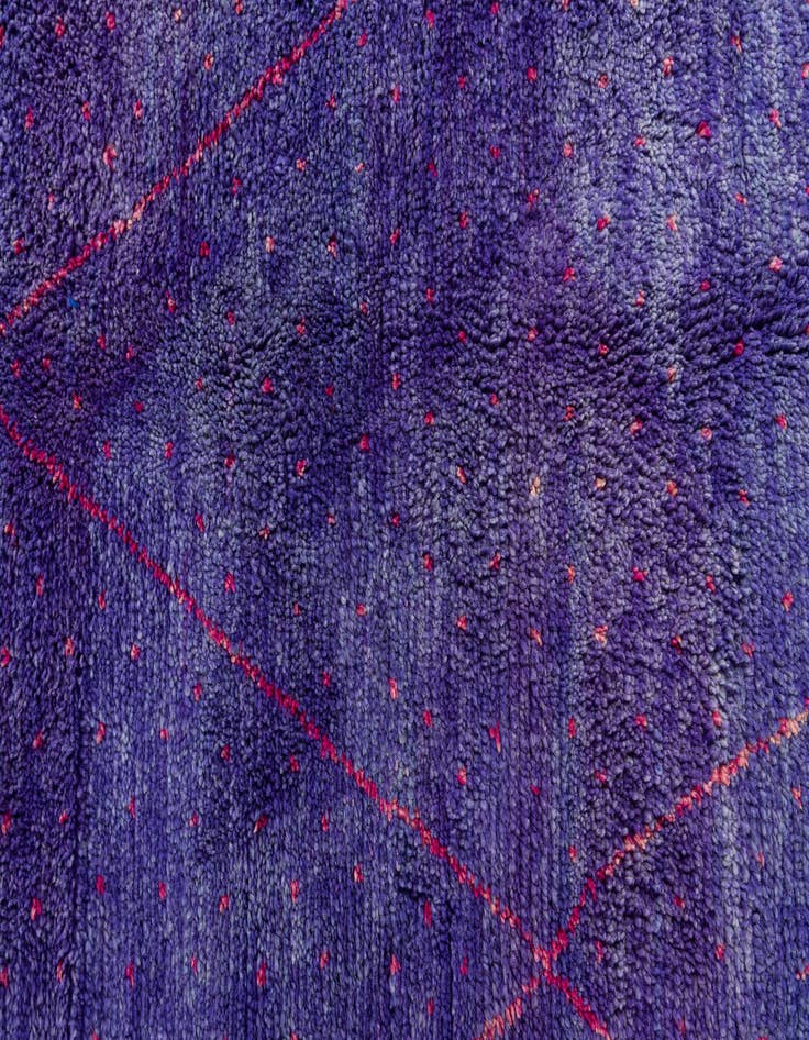 Detail image of 5' 9 x 8'  Hand Knotted Moroccan Wool Rug