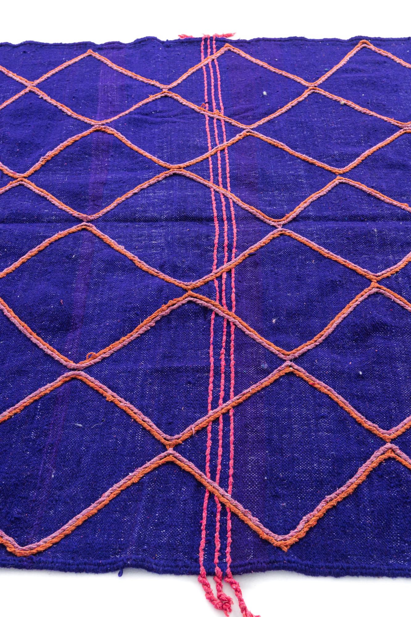 6' 7 x 10' Hand Knotted Moroccan Wool Rug