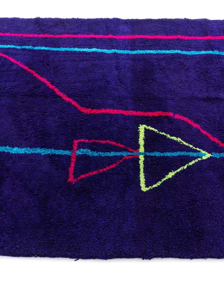 Detail image of 6' 10 x 9' 4  Hand Knotted Moroccan Wool Rug