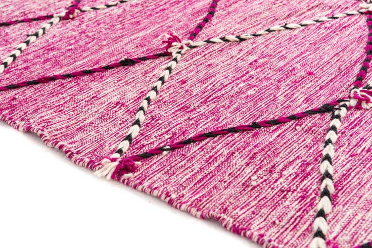 Detail image of 6' 2 x 9' 6 Hand Knotted Moroccan Wool Rug