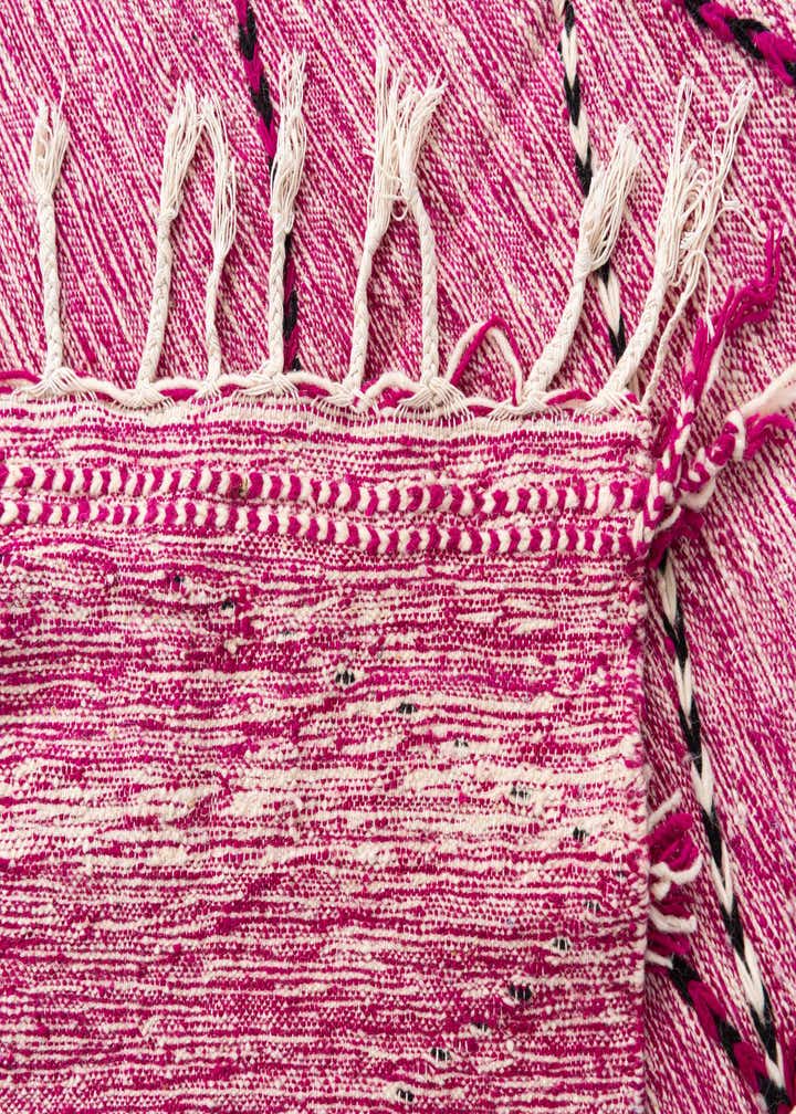 6' 2 x 9' 6 Hand Knotted Moroccan Wool Rug