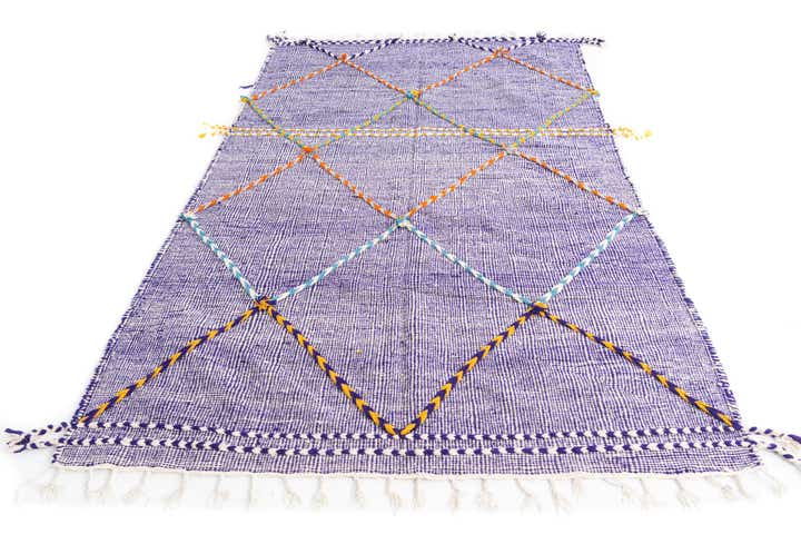5' x 8' 4 Hand Knotted Moroccan Wool Rug