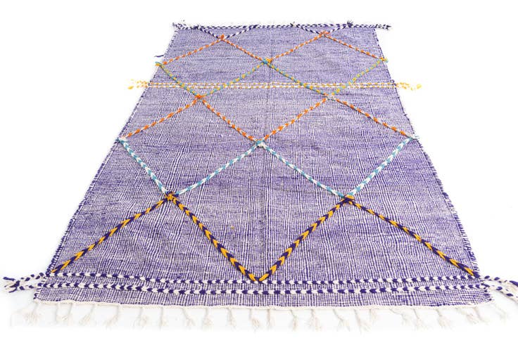 Detail image of 5' x 8' 4 Hand Knotted Moroccan Wool Rug