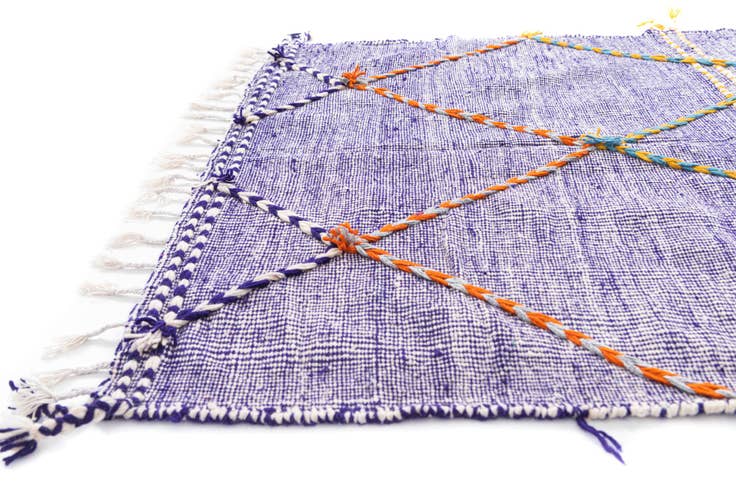 Detail image of 5' x 8' 4 Hand Knotted Moroccan Wool Rug