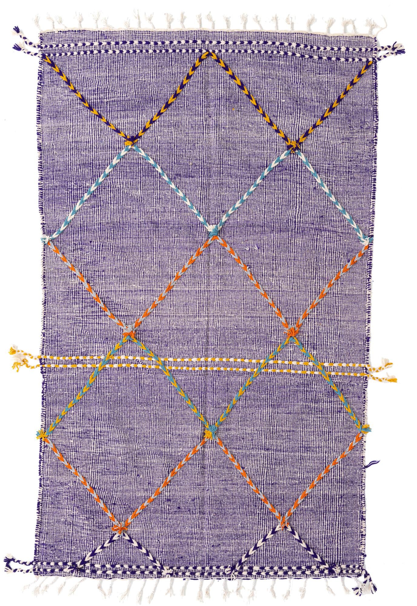 5' x 8' 4 Hand Knotted Moroccan Wool Rug
