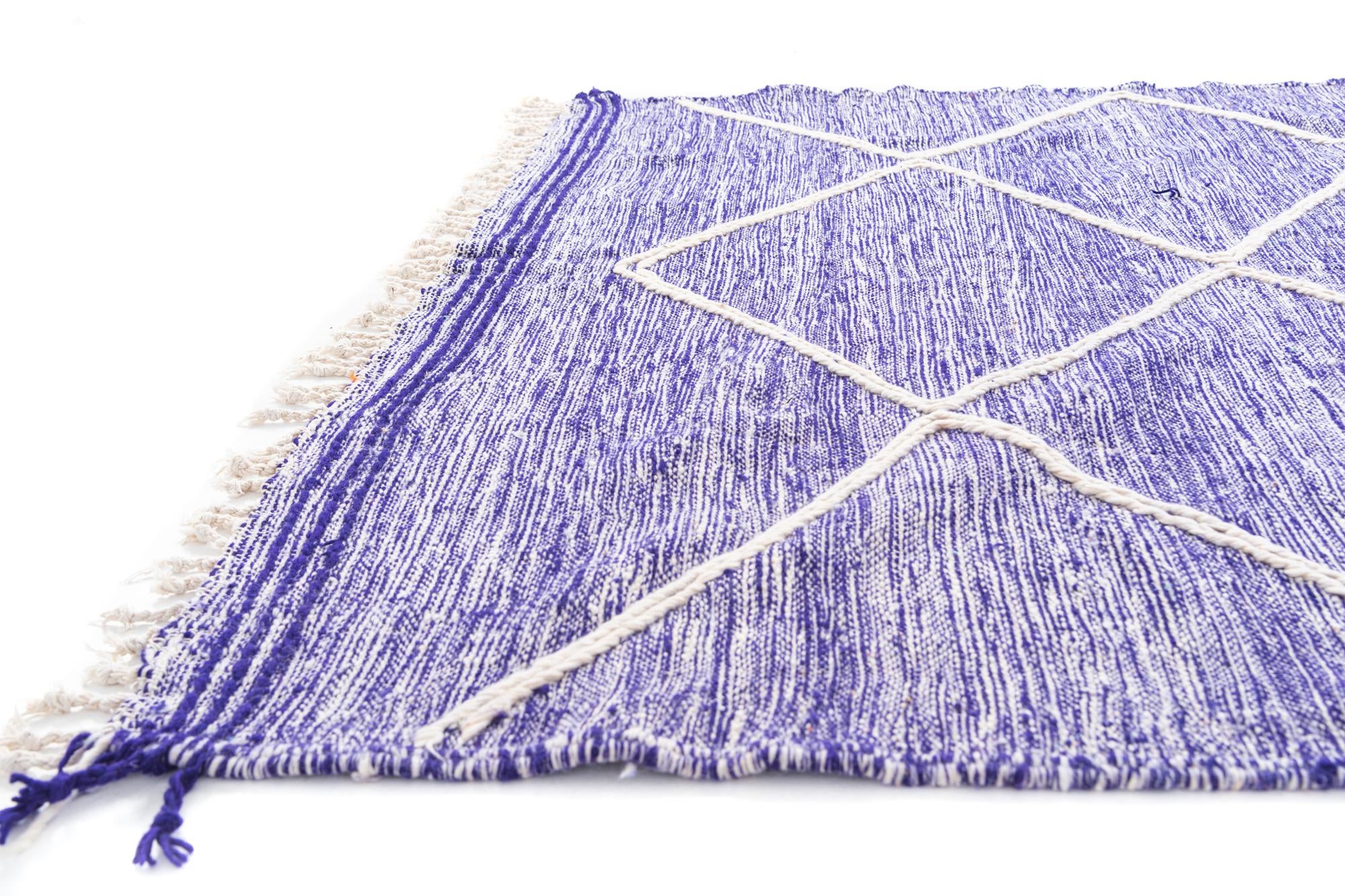 6' 8 x 9' 10 Hand Knotted Moroccan Wool Rug