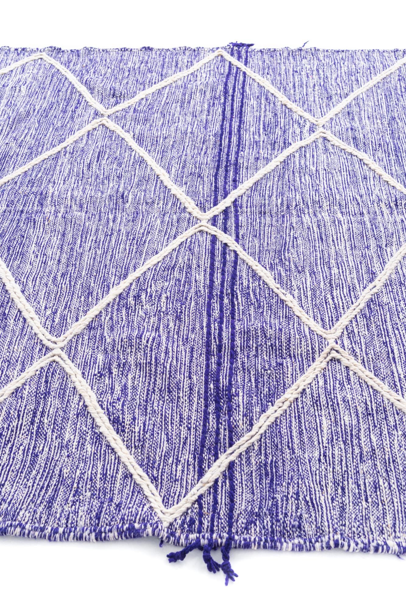 6' 8 x 9' 10 Hand Knotted Moroccan Wool Rug