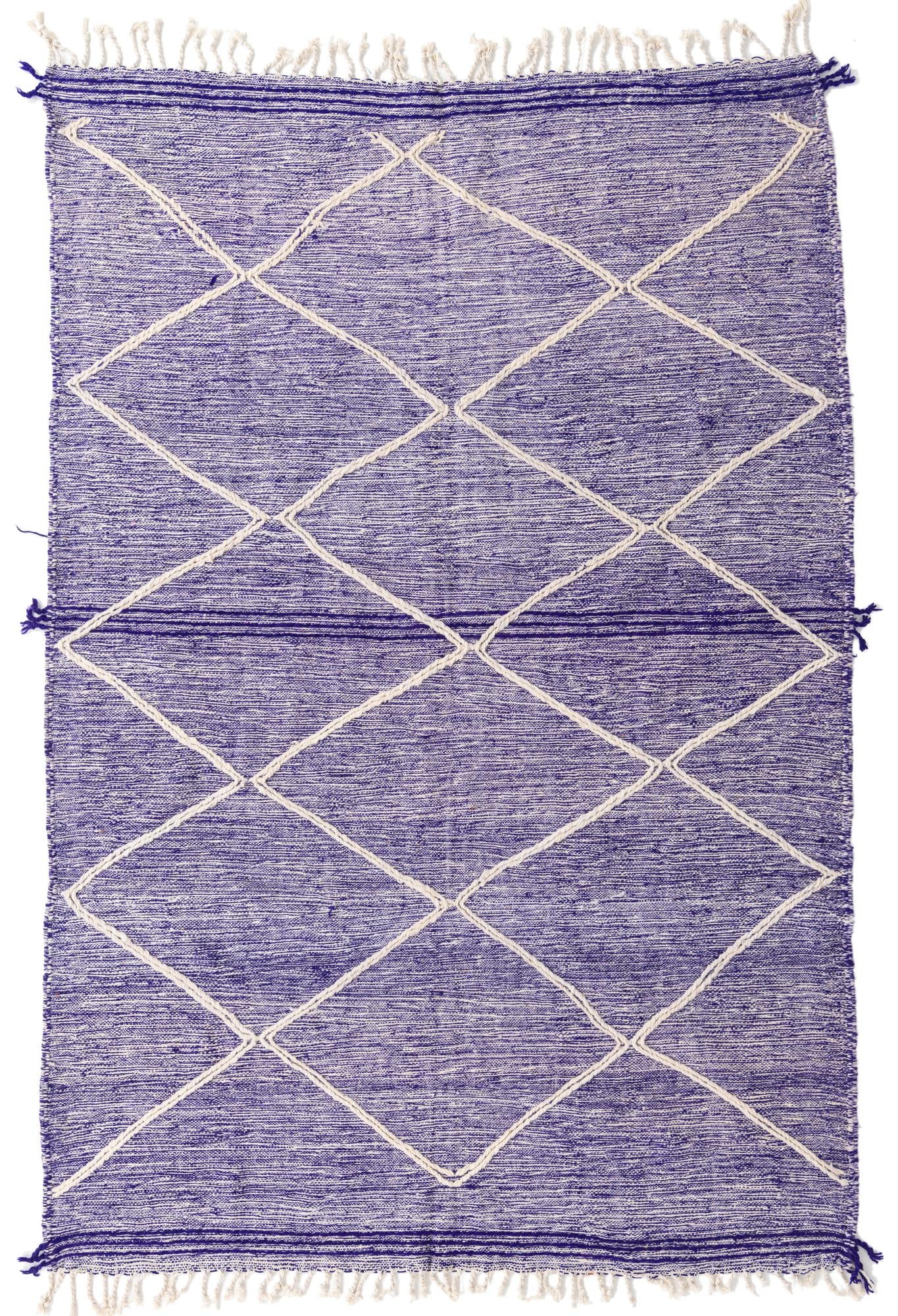 6' 8 x 9' 10 Hand Knotted Moroccan Wool Rug