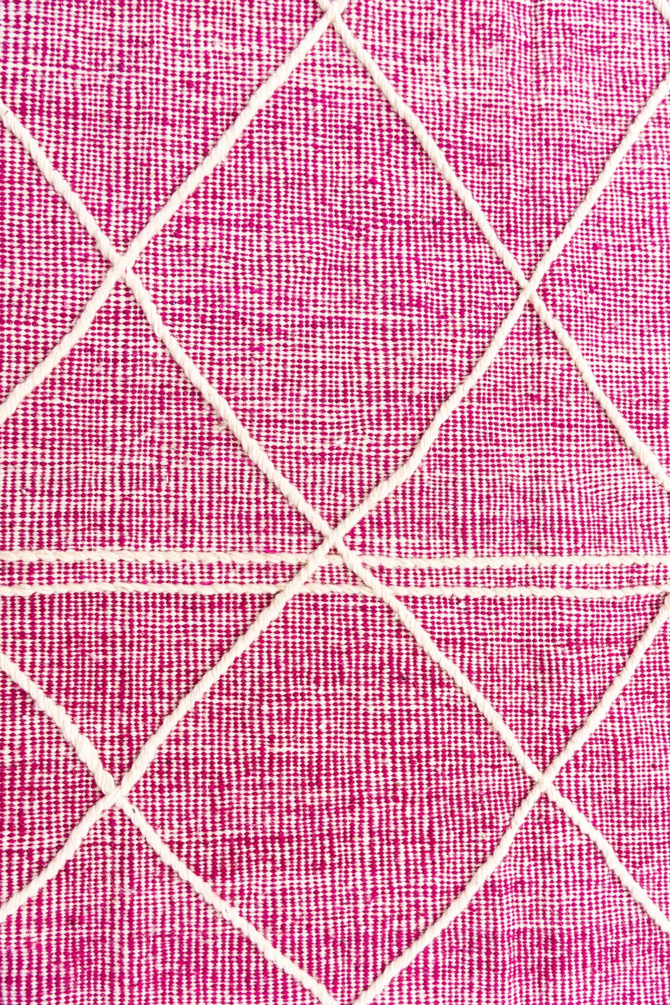 6' 6 x 10' 2 Hand Knotted Moroccan Wool Rug