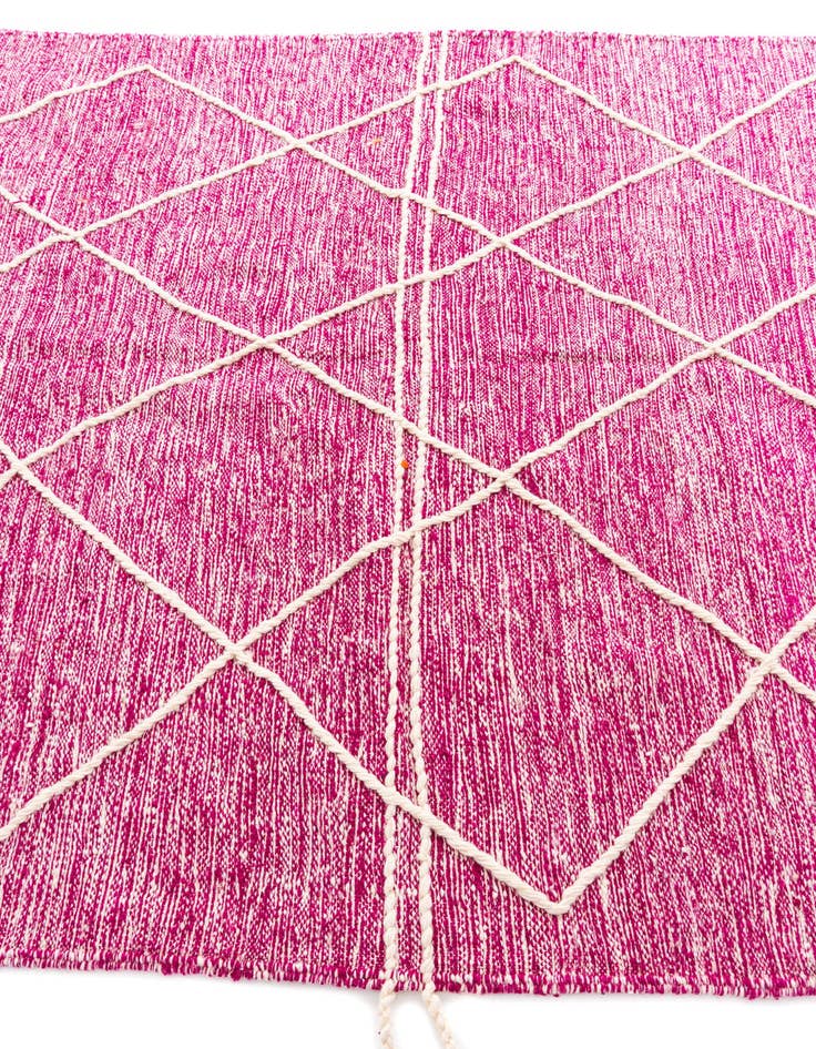 Detail image of 6' 5 x 10'  Hand Knotted Moroccan Wool Rug