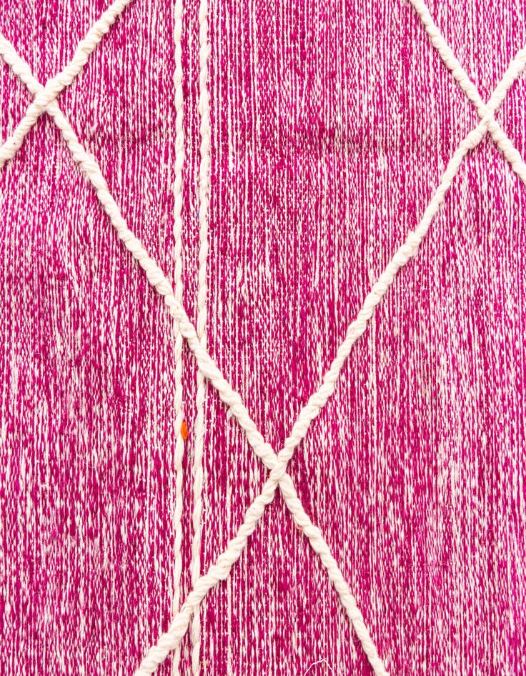 Detail image of 6' 5 x 10'  Hand Knotted Moroccan Wool Rug