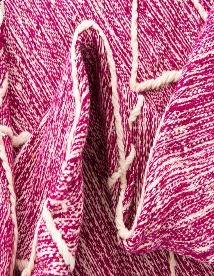 Detail image of 6' 5 x 10'  Hand Knotted Moroccan Wool Rug