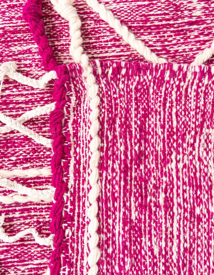 Detail image of 6' 5 x 10'  Hand Knotted Moroccan Wool Rug