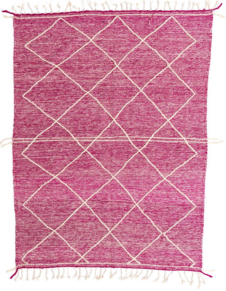 Detail image of 6' 5 x 10' Hand Knotted Moroccan Wool Rug