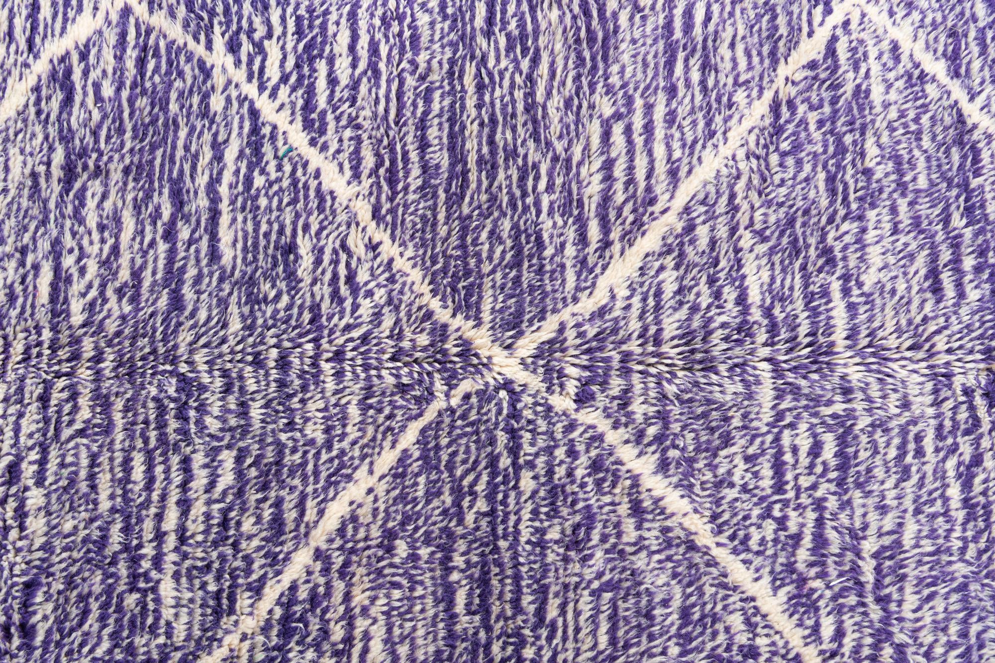 6' 6 x 9' 9 Hand Knotted Moroccan Wool Rug