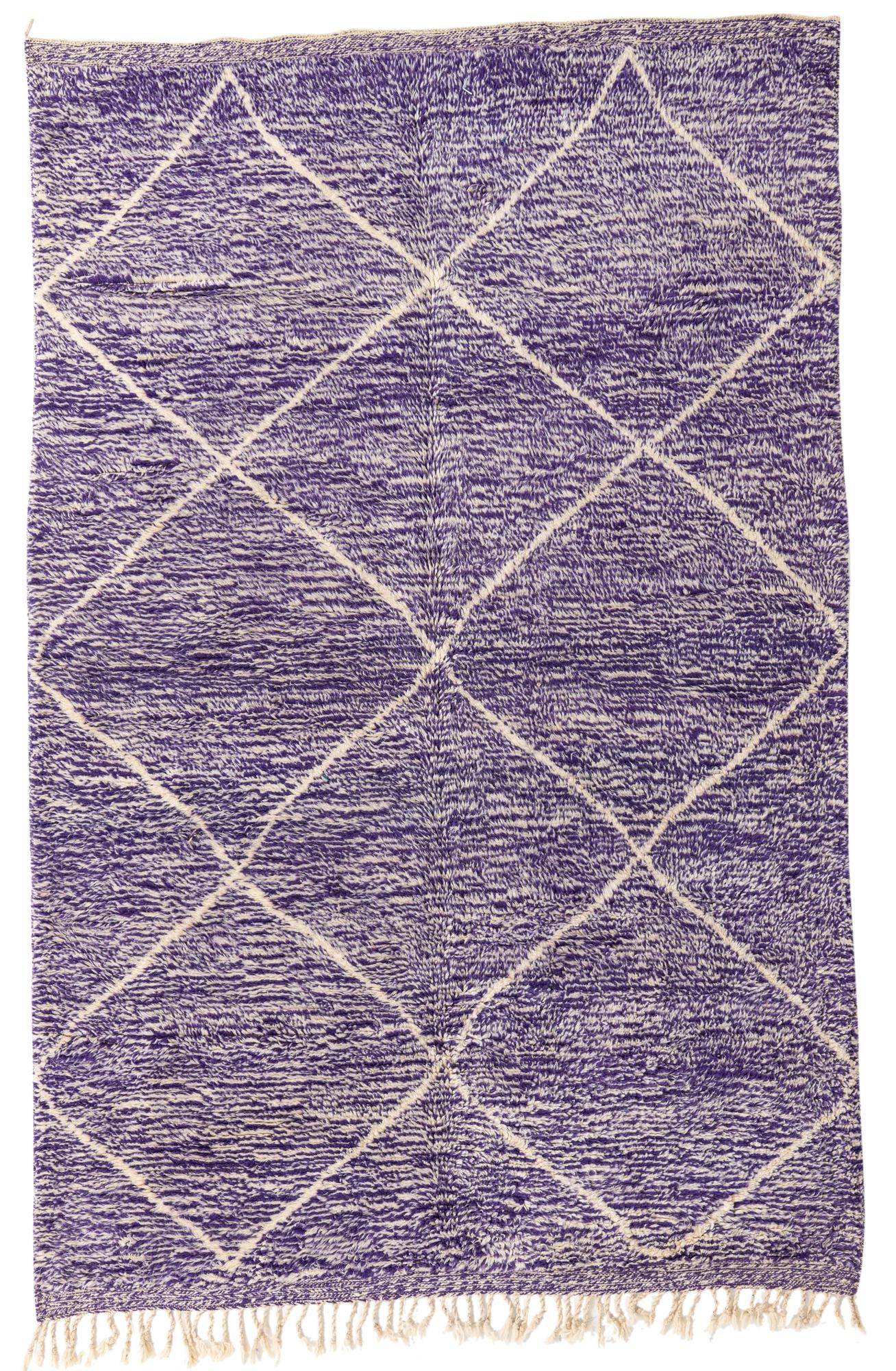 6' 6 x 9' 9 Hand Knotted Moroccan Wool Rug
