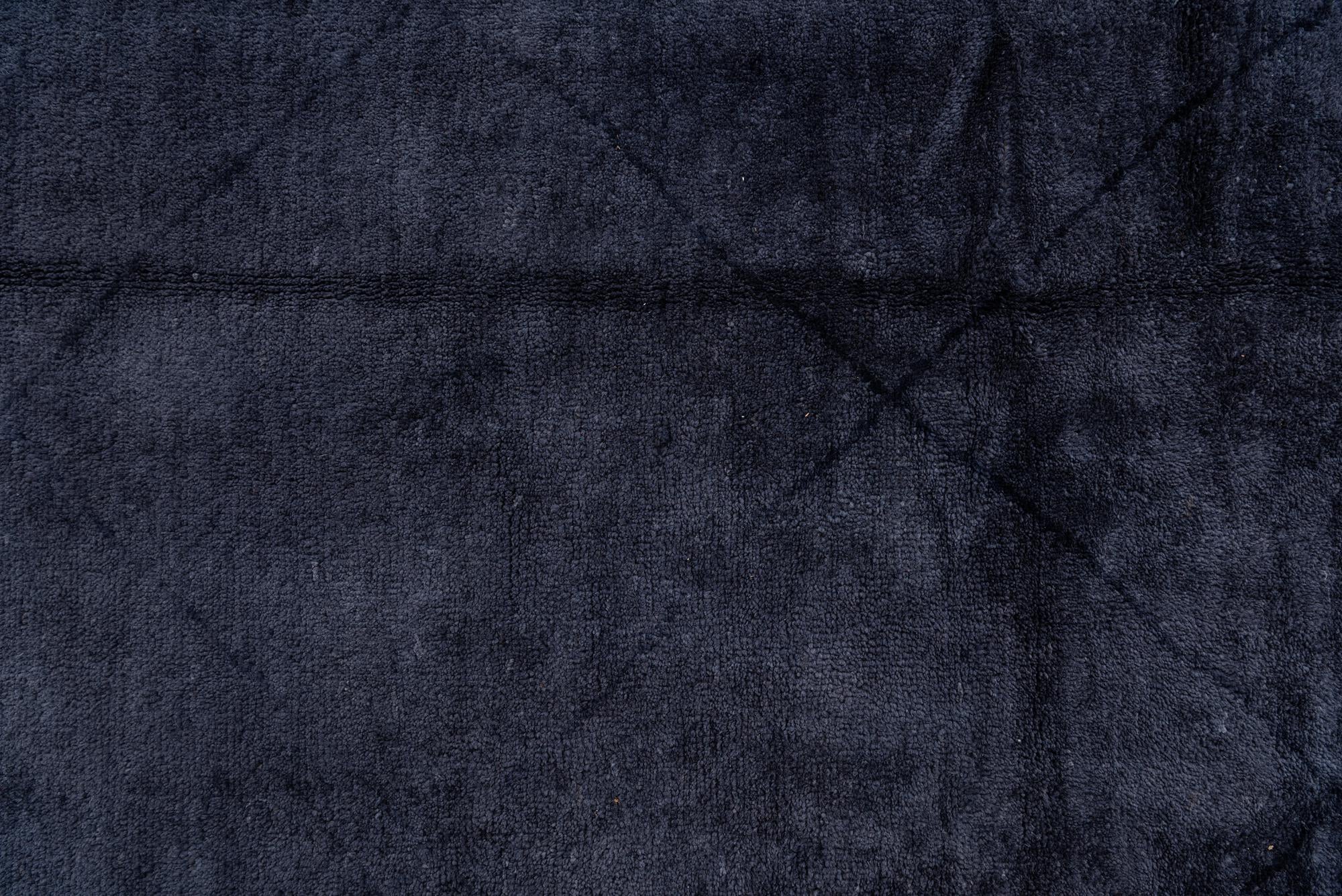 4' 9 x 6' 6 Hand Knotted Moroccan Wool Rug
