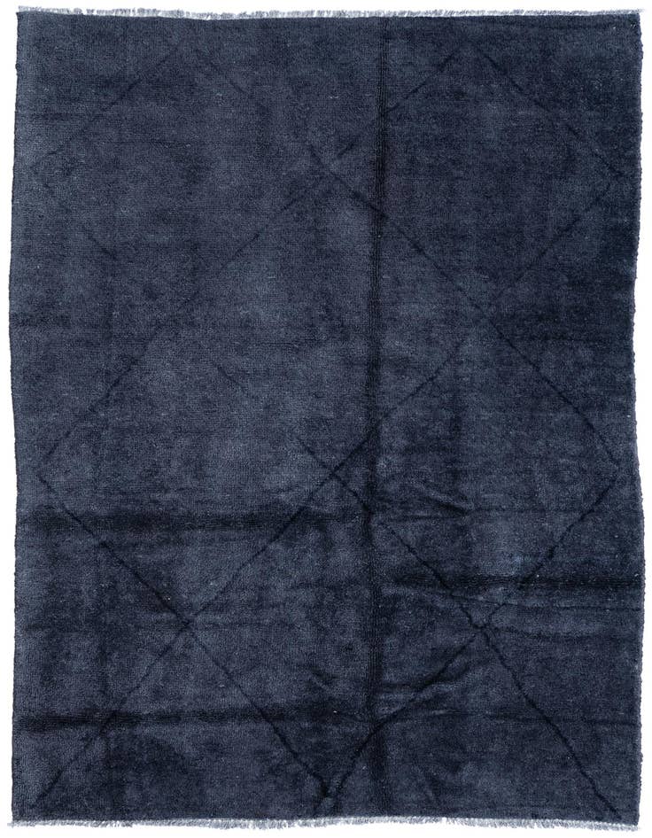 Detail image of 4' 9 x 6' 6 Hand Knotted Moroccan Wool Rug