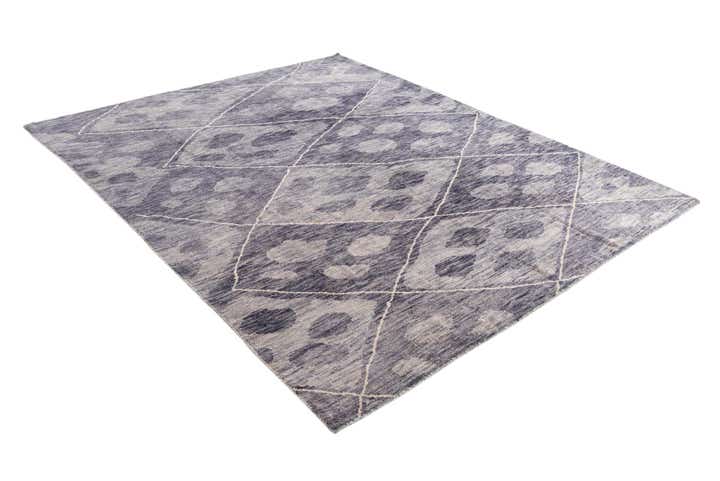 8' x 9' 10 Hand Knotted Moroccan Wool Rug