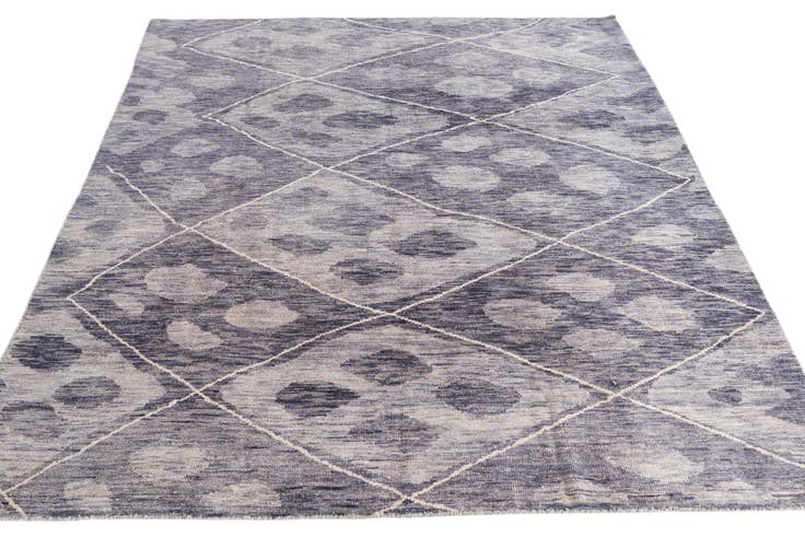 Detail image of 8' x 9' 10 Hand Knotted Moroccan Wool Rug