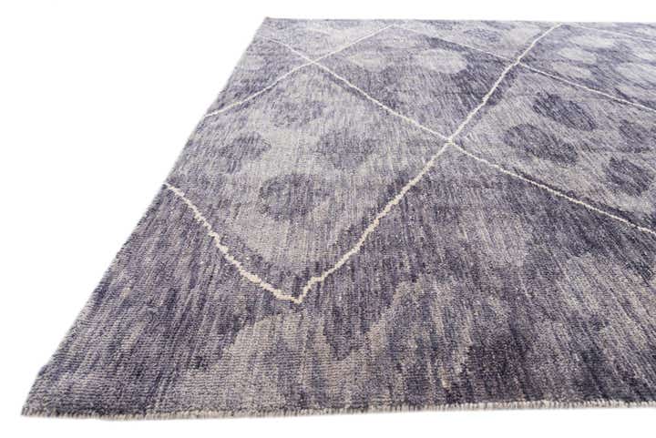 8' x 9' 10 Hand Knotted Moroccan Wool Rug
