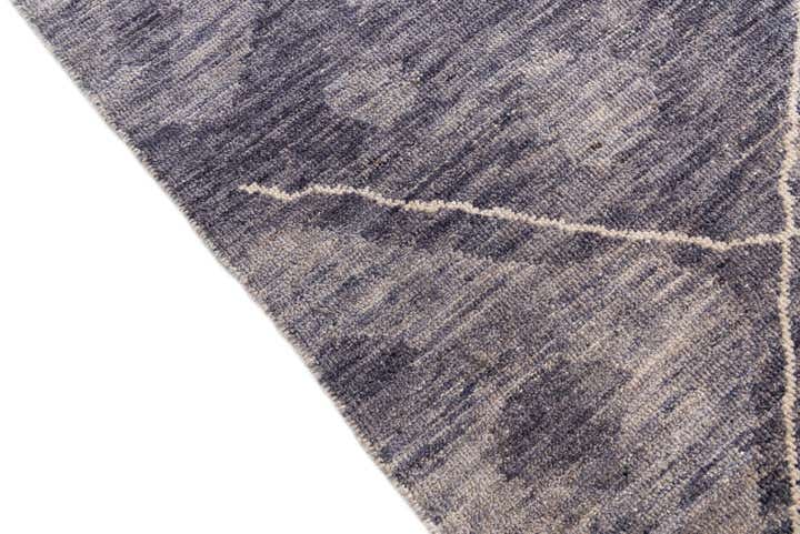 8' x 9' 10 Hand Knotted Moroccan Wool Rug