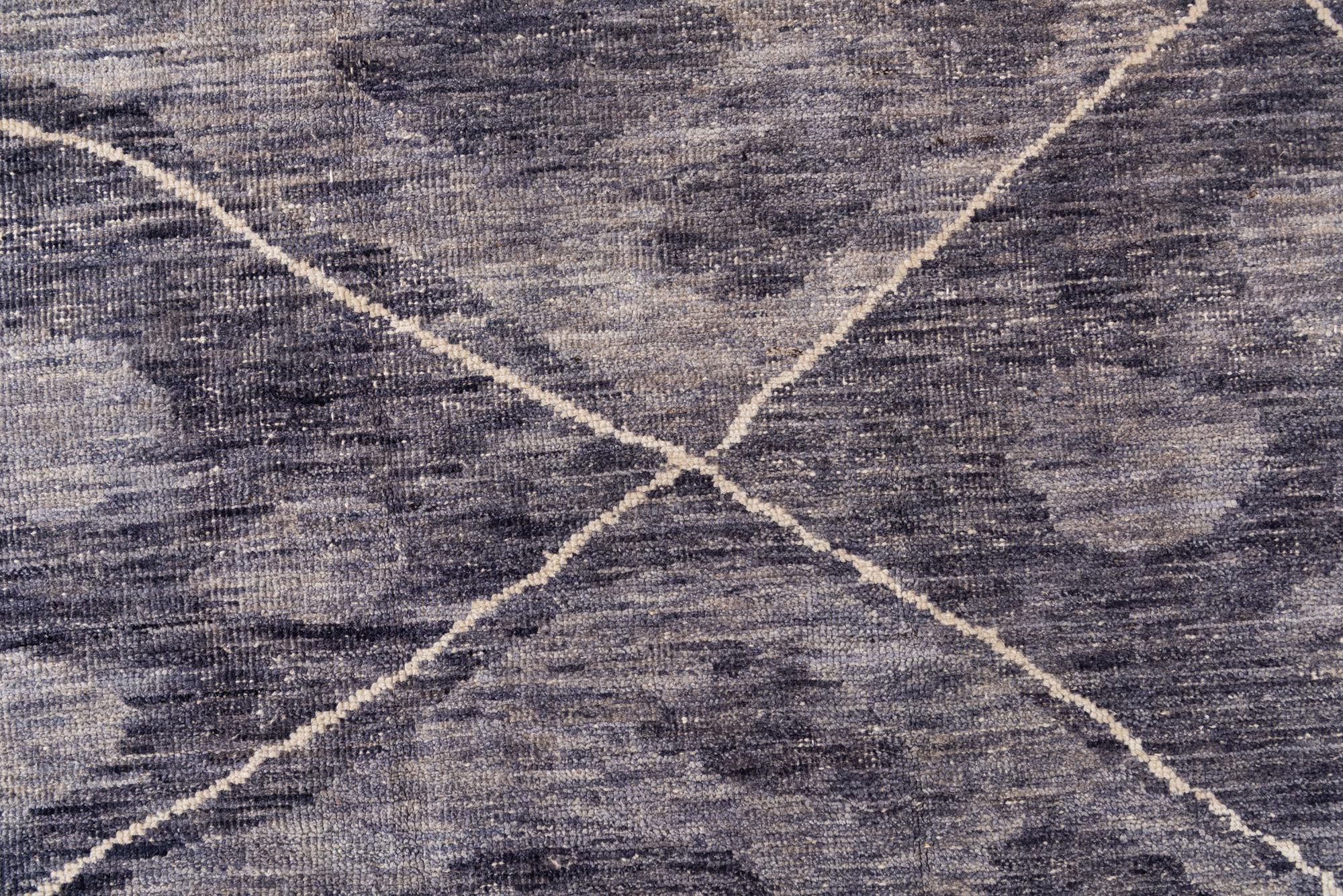 8' x 9' 10 Hand Knotted Moroccan Wool Rug