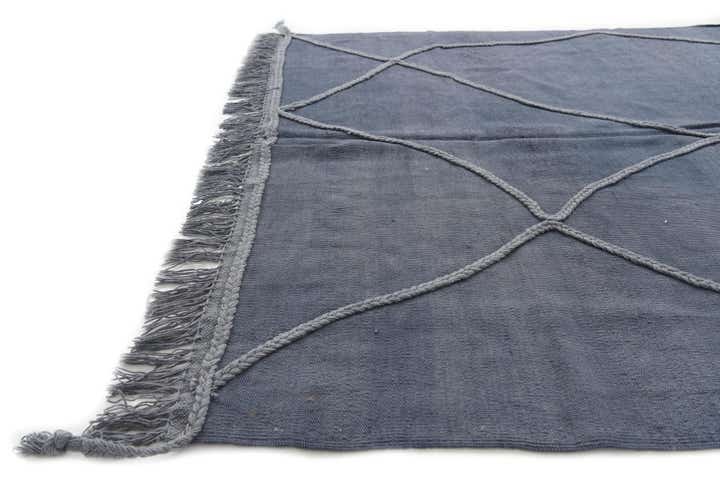 4' 7 x 6' 10 Hand Knotted Moroccan Wool Rug