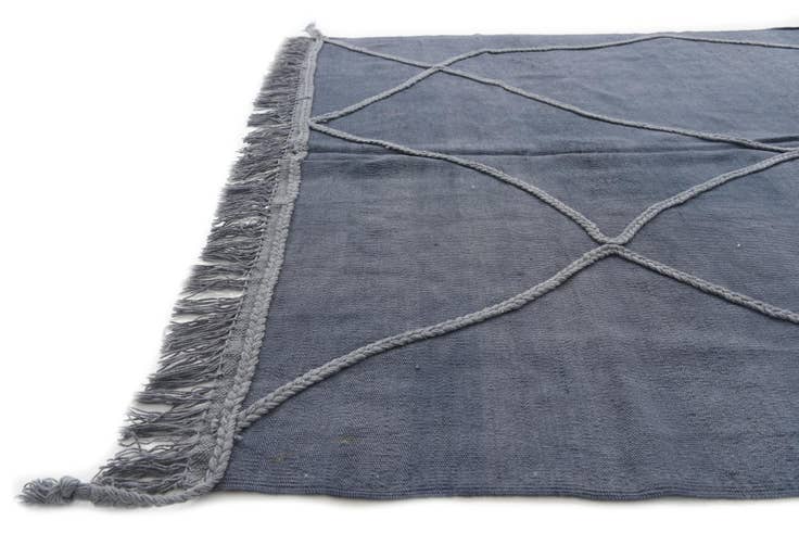 Detail image of 4' 7 x 6' 10 Hand Knotted Moroccan Wool Rug