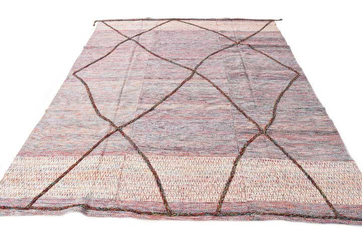 7' 7 x 9' 4 Hand Knotted Moroccan Wool Rug
